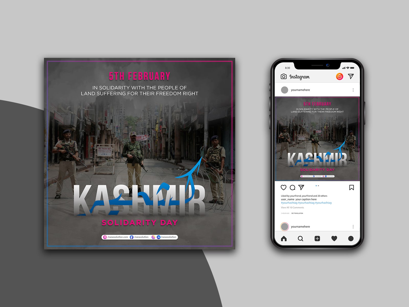 Facebook Instagram Social Media Design Maldives Sample 2
