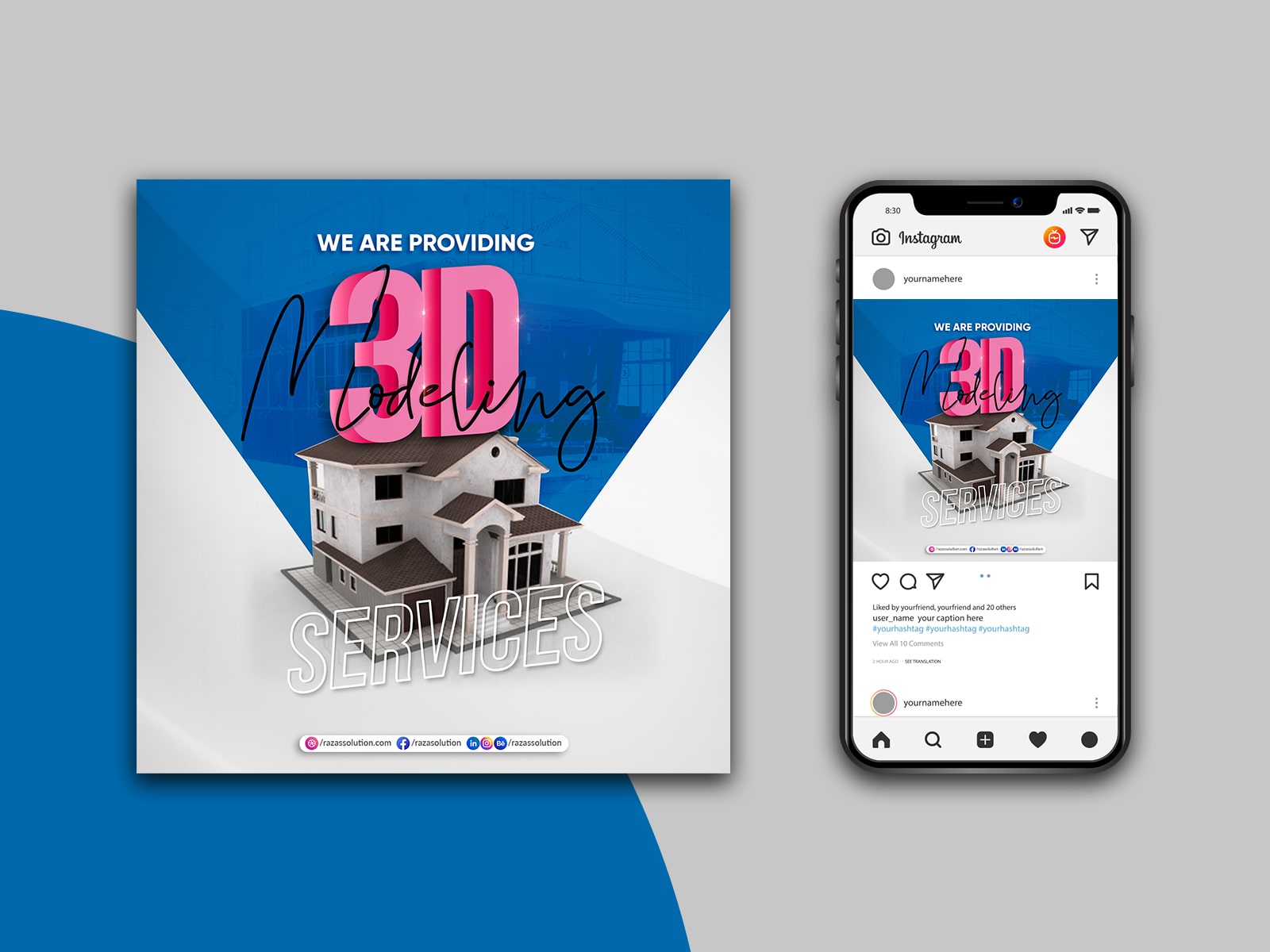 Social Media Poster Design Services Maldives