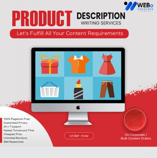 Product Description Writing Services | Best Digital Marketing Agency | Web Design in Maldives for online stores